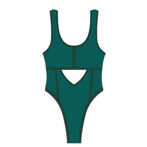 CHOOKS for Boutine LA anchor green contour one piece